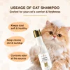 cat shampoo usage for grooming odor control and cleaning