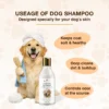 dog shampoo usage for odor control cleaning and grooming