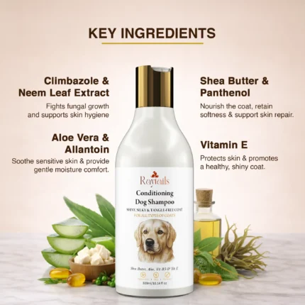 dog shampoo with natural ingredients aloe vera oats vitamin care