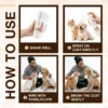 dry bath how to use spray wipe and brush routine