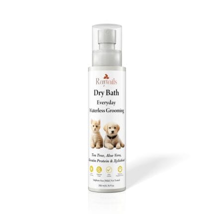Waterless Pet Shampoo for Dogs & Cats | RayTails Dry Bath