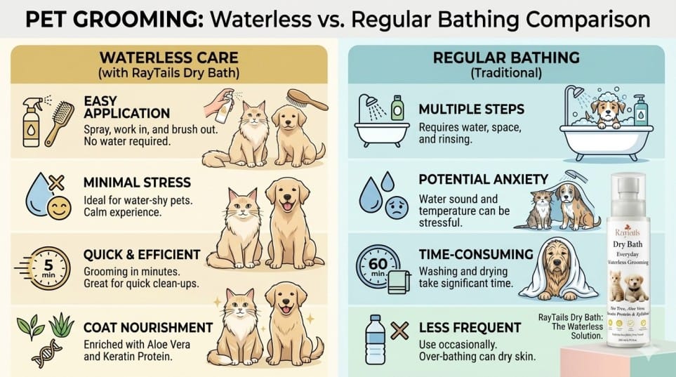 is dry bath safe for pets waterless grooming dog cat guide