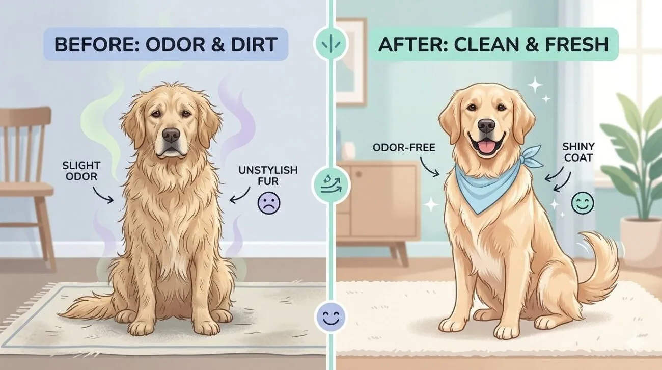 why do dogs smell causes and dog odor solution